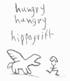 Hungry Hungry Hippogriff - first doodle